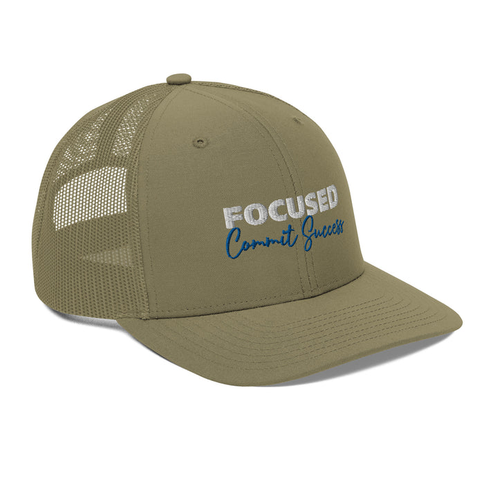 Snapback Loden Trucker Cap - Focused Commit Success