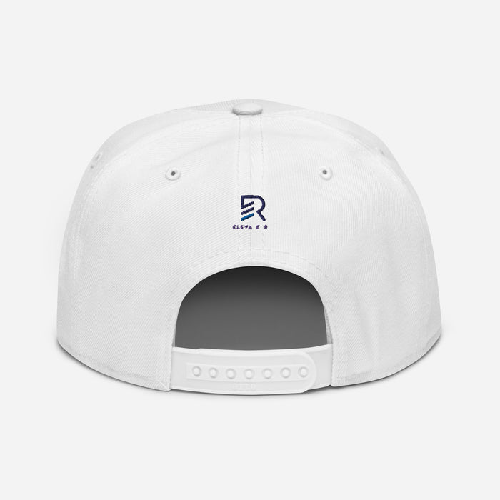 Embroidered White Snapback - Out of Focus