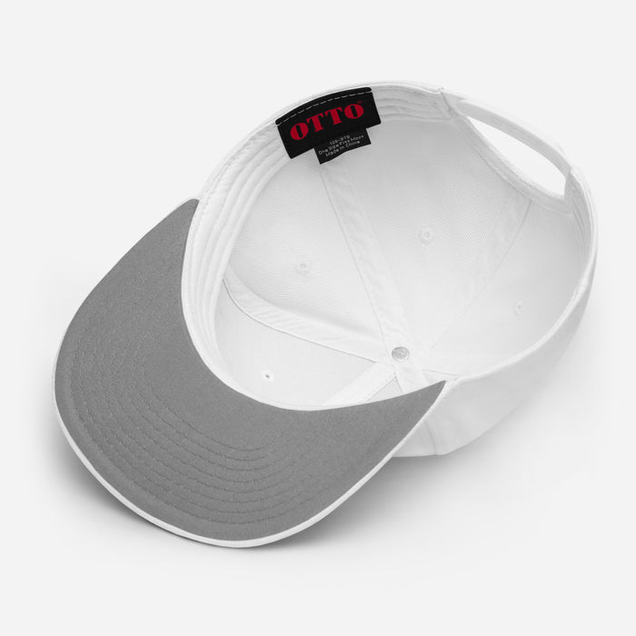 Embroidered White Snapback - Out of Focus