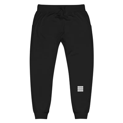 Women's Black Fleece Sweatpants - Feed Your Focus