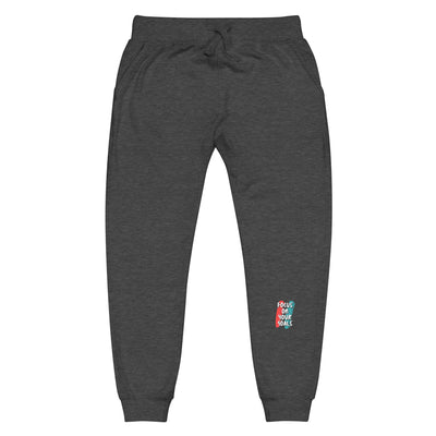 Women's Dark Gray Fleece Sweatpants - Focus On Your Goals