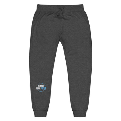 Women's Dark Gray Fleece Sweatpants - Change Your Focus
