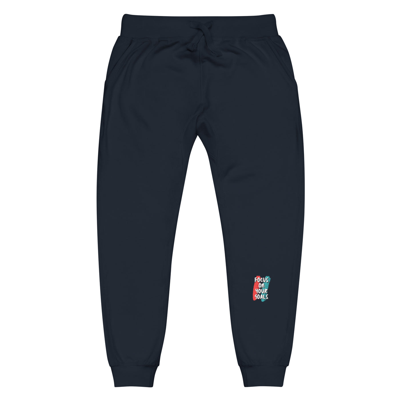 Men's Navy Blazer Fleece Sweatpants - Focus On Your Goals
