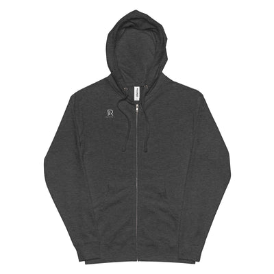 Women's Fleece Zip Up Charcoal Heather Hoodie - Focus Big Dream Big