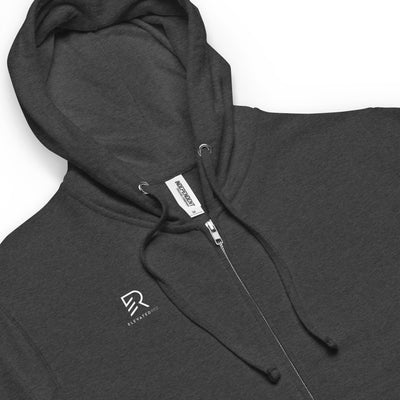 Women's Fleece Zip Up Charcoal Heather Hoodie - Focus Big Dream Big