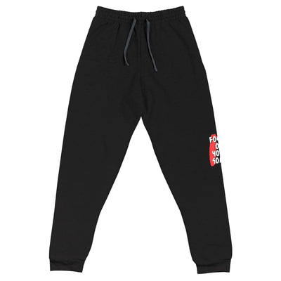 Women's Black Joggers - Focus On Your Goals