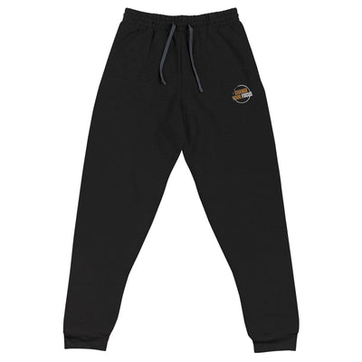 Men's Black Embroidered Joggers - Change Your Focus
