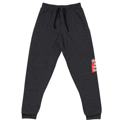 Men's Black Heather Joggers - Focus On Your Goals