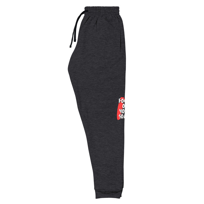 Men's Black Heather Joggers - Focus On Your Goals
