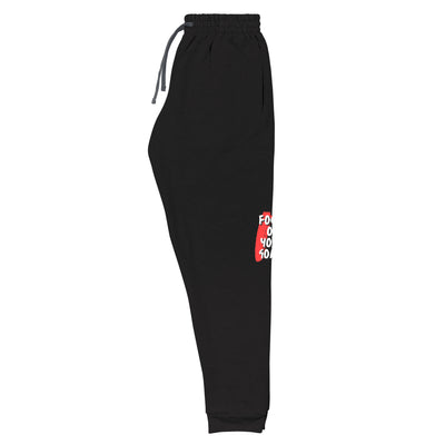Men's Black Joggers - Focus On Your Goals
