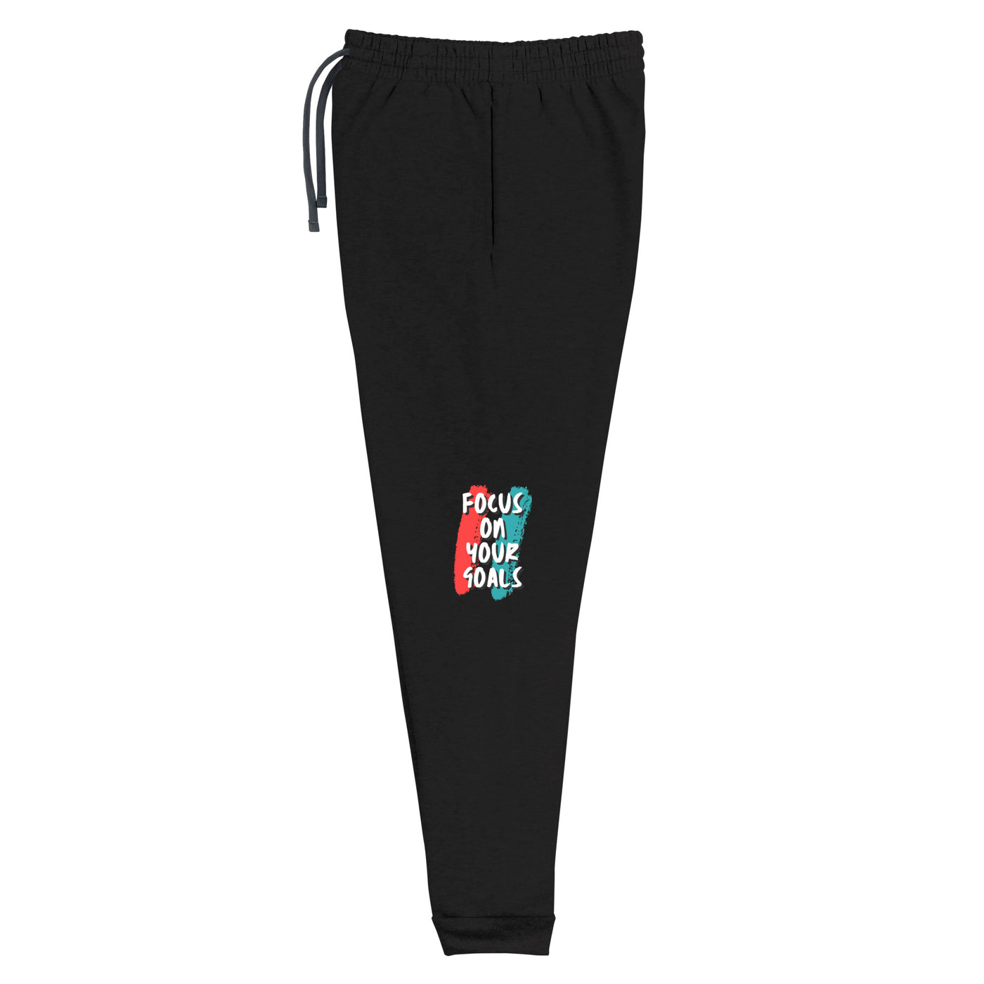 Women's Black Joggers - Focus On Your Goals