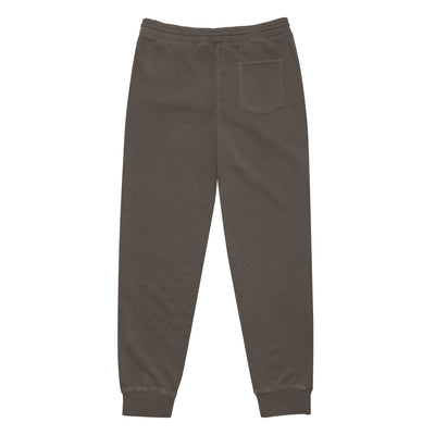 Men's Pigment-Dyed Black Sweatpants - Focus On What Is Right