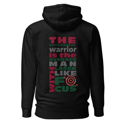 Men's Black Hoodie - Laser-Like Focus