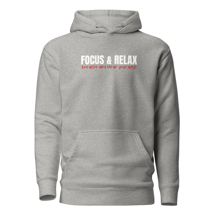 Men’s Carbon Grey Hoodie - Focus and Relax
