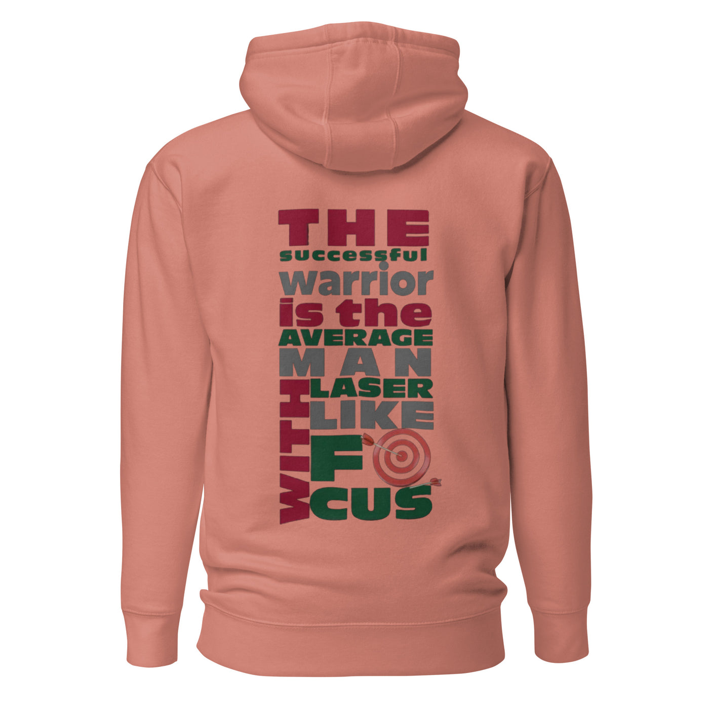 Men's Pink Hoodie - Laser-Like Focus