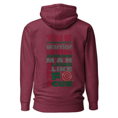 Men's Maroon Hoodie - Laser-Like Focus
