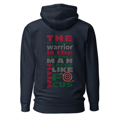 Men's Navy Hoodie - Laser-Like Focus
