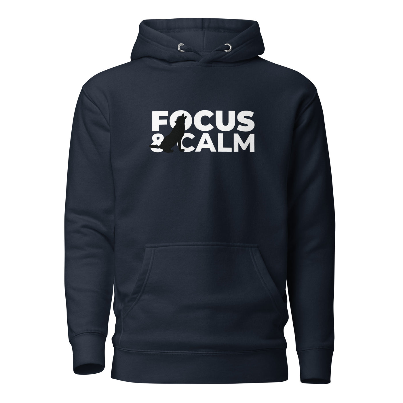 Men's Navy Hoodie - Focus and Calm