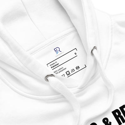 Men’s White Hoodie - Focus and Relax