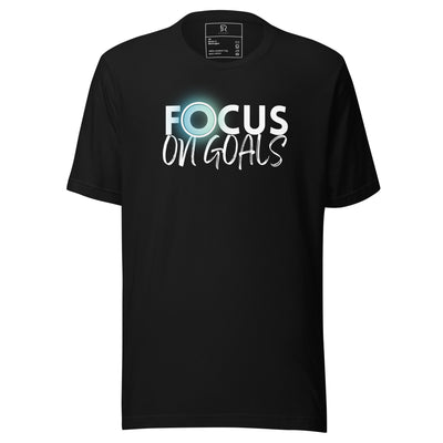 Women's Black Staple T-Shirt - Focus On Goals