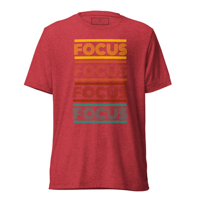 Women's Tri-Blend Red T-Shirt - Focus