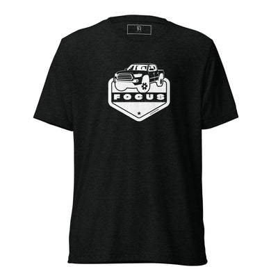 Men's Black Tri-Blend T-Shirt - Focus On