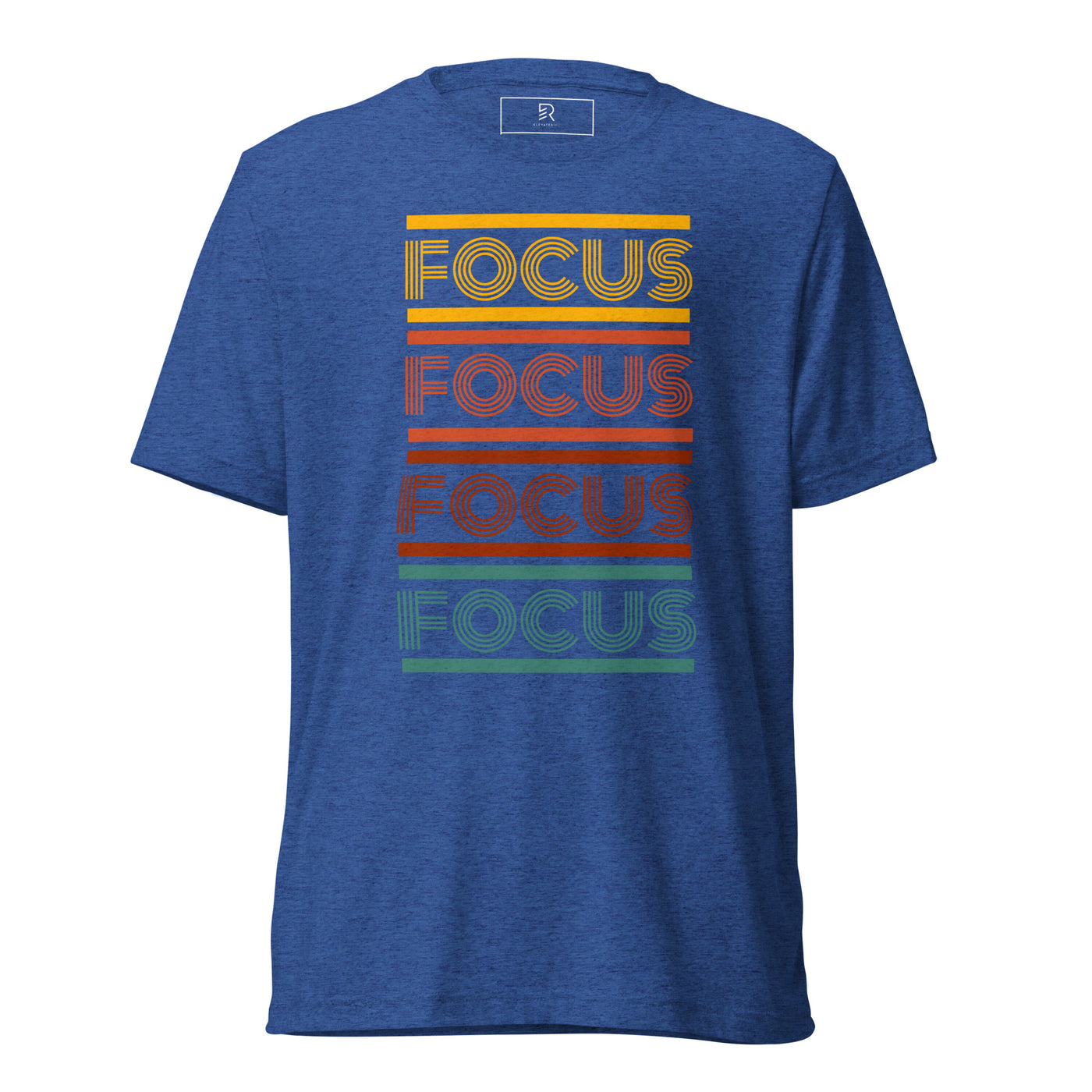 Women's True Royal Tri-Blend T-Shirt - Focus