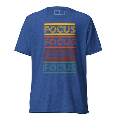 Women's True Royal Tri-Blend T-Shirt - Focus