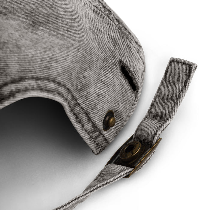 Vintage Charcoal Gray Cotton Twill Cap - Feed Your Focus