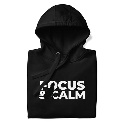 Women's Black Hoodie - Focus and Calm