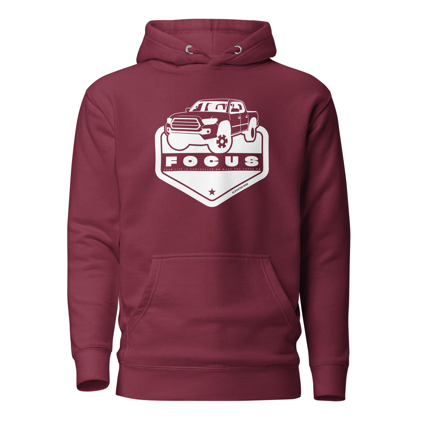 Women’s Maroon Hoodie - Focus Your Life