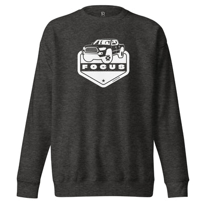 Women's Premium Dark Gray Sweatshirt - Focus On