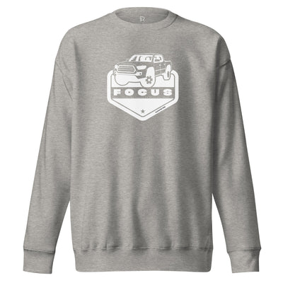 Women's Premium Light Gray Sweatshirt - Focus On