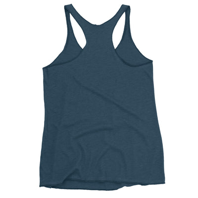 Women's Racerback Indigo Tank Top - Stay Focus Get It Done