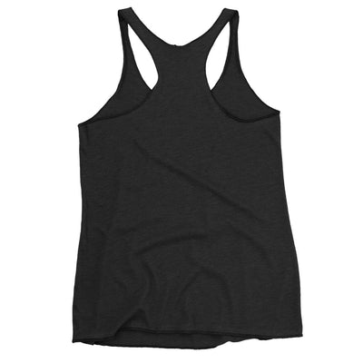 Women's Racerback Black Tank Top - Stay Focus Get It Done
