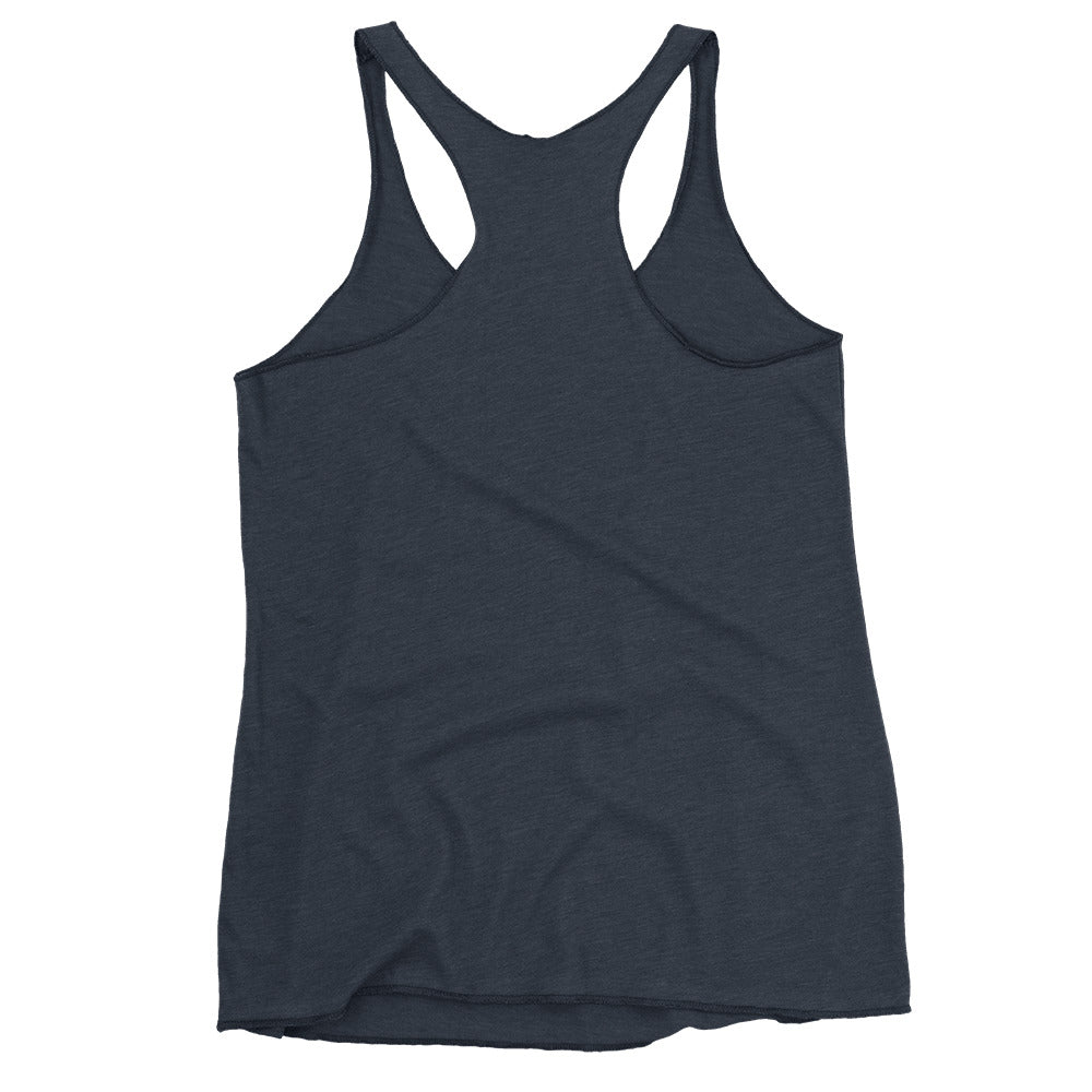 Women's Racerback Navy Tank Top - Get Focused