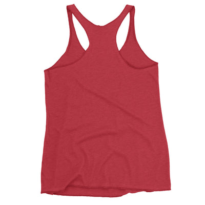 Women's Racerback Red Tank Top - Stay Focus Get It Done