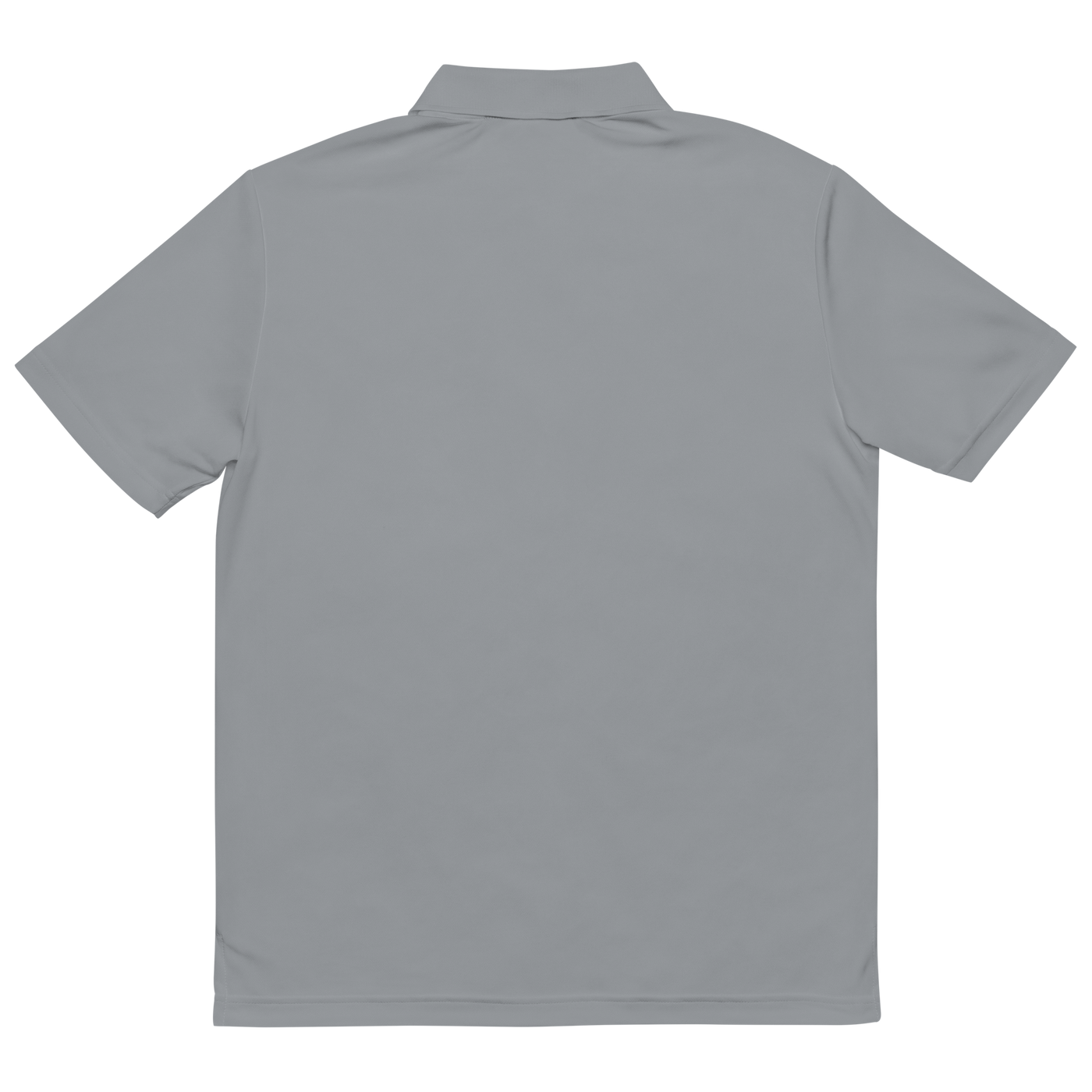 Adidas Performance Embroidered Gray Polo Shirt - Focus On Your Goals