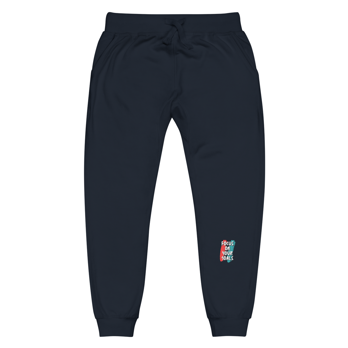 Men's Navy Blazer Fleece Sweatpants - Focus On Your Goals