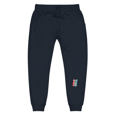 Men's Navy Blazer Fleece Sweatpants - Focus On Your Goals