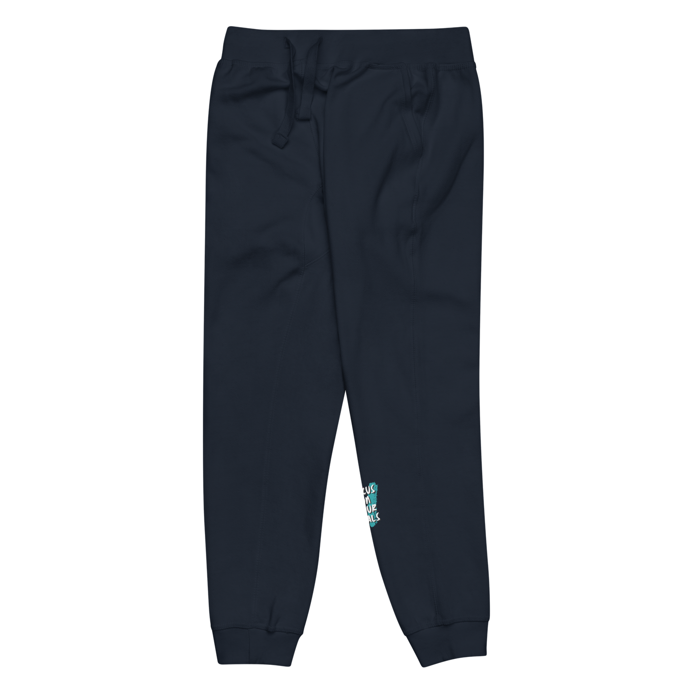 Men's Navy Blazer Fleece Sweatpants - Focus On Your Goals